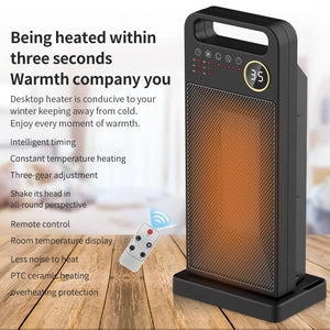 Electric Space Heater | 2000W Ceramic Heater Fan With Remote Control
