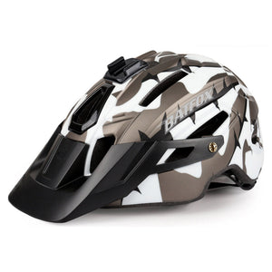 Batfox Mountain Bike Helmet | Certified Bike Helmets for Adults With LED Lights And Pro Camera Holder