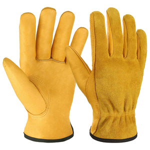Ozero Leather Work Gloves | Winter Warmest Construction Gloves