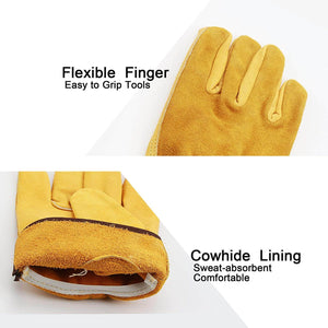 Ozero Leather Work Gloves | Winter Warmest Construction Gloves