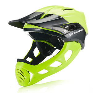Racework Full Face Separable Off-Road Dirt Bike & Motocross Helmets | Lightweight Bicycle Helmet