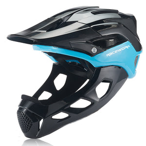 Racework Full Face Separable Off-Road Dirt Bike & Motocross Helmets | Lightweight Bicycle Helmet