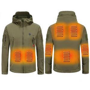 Dark green heated jacket