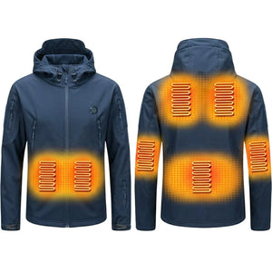 Deep blue heated jacket