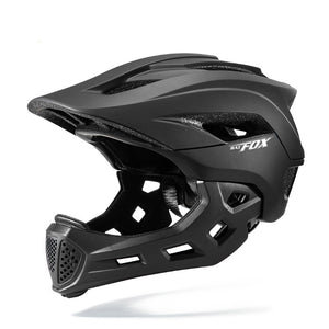 Batfox Full Face Detachable Junior Bike Helmet Black