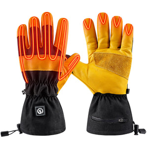 Leather Heated Working Gloves 2