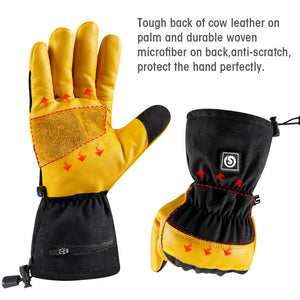Leather Heated Working Gloves 5