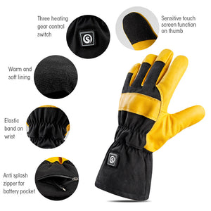 Leather Heated Working Gloves feature