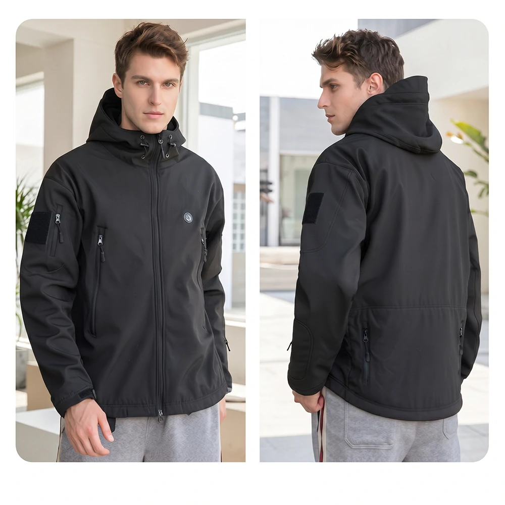 Man Black heated jacket
