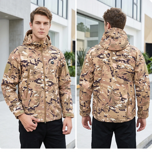 Man Camouflage yellow heated jacket