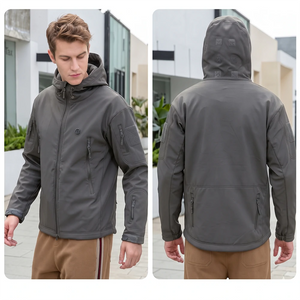 Man Classic Heated Softshell Jacket with 7-Zone Heating | Wind & Water Resistant (Battery Not Included)
