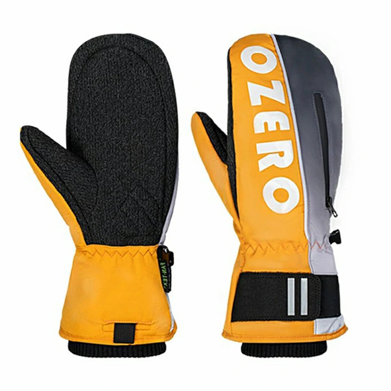 Ozero Kevlar Ski Mittes Yellow