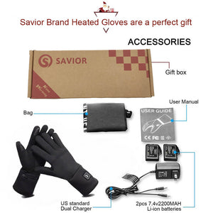 savior thin heated gloves liner package
