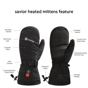 Savior Heated Mittens For Ski 8