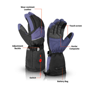Savior Winter Heated Work Gloves — Kevlar Grip, Impact-Resistant, Touchscreen, Water-Resistan