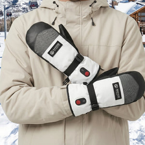 Savior Heat 3000mAh Heated Snow Mittens | Waterproof, Touchscreen & 3M Thinsulate