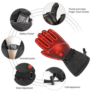 Savior Thick Heated Leather Gloves 6