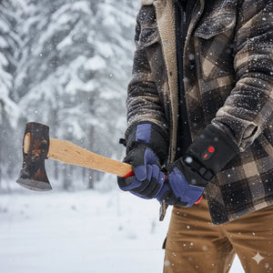 Savior Winter Heated Work Gloves — Kevlar Grip, Impact-Resistant, Touchscreen, Water-Resistan