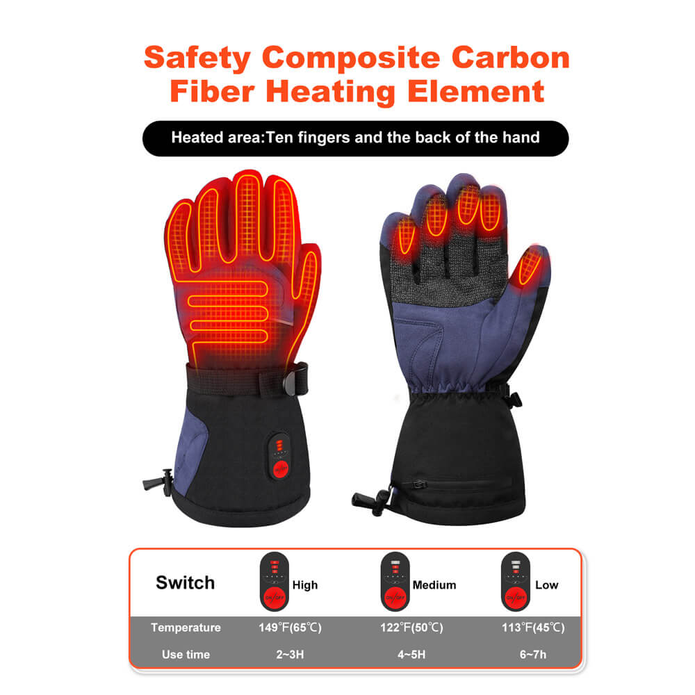 Savior Winter Heated Work Gloves — Kevlar Grip, Impact-Resistant, Touchscreen, Water-Resistan