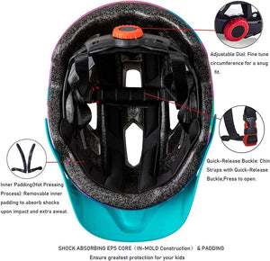 Sifvo Youth & kids Bike Skateboard Helmet Inside