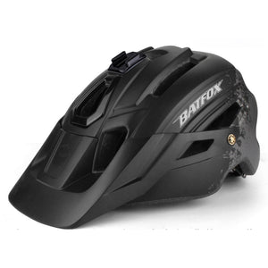 Batfox Mountain Bike Helmet | Certified Bike Helmets for Adults With LED Lights And Pro Camera Holder