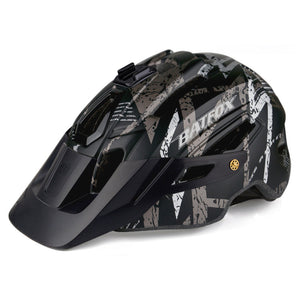 Batfox Mountain Bike Helmet | Certified Bike Helmets for Adults With LED Lights And Pro Camera Holder