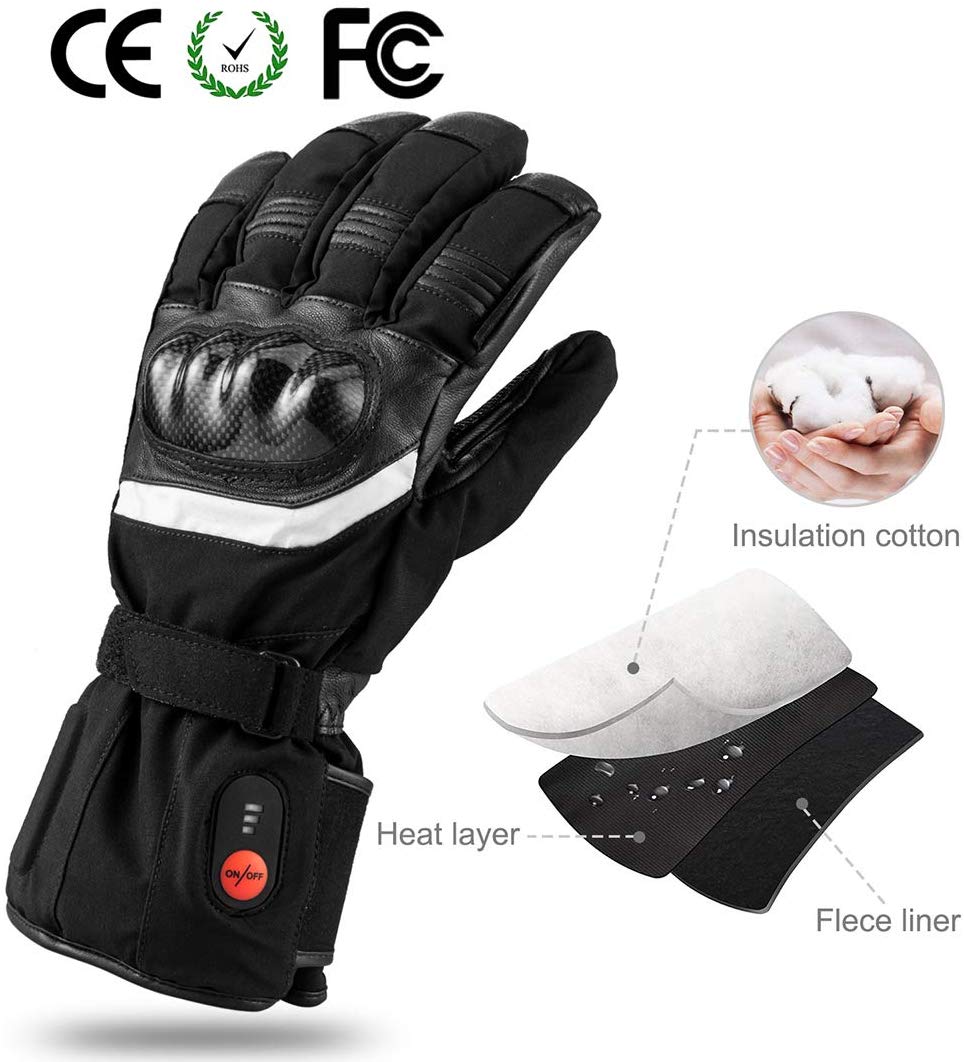 Battery Powered Heated Ski Gloves 4