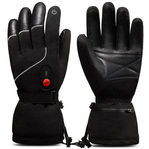 Savior Thick Heated Leather Gloves | Leather Hand Warming Gloves