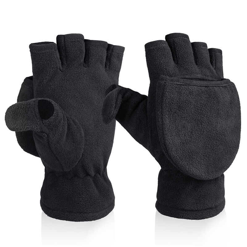OZERO Fleece Fingerless Winter Gloves 3M Thinsulate Thermal
