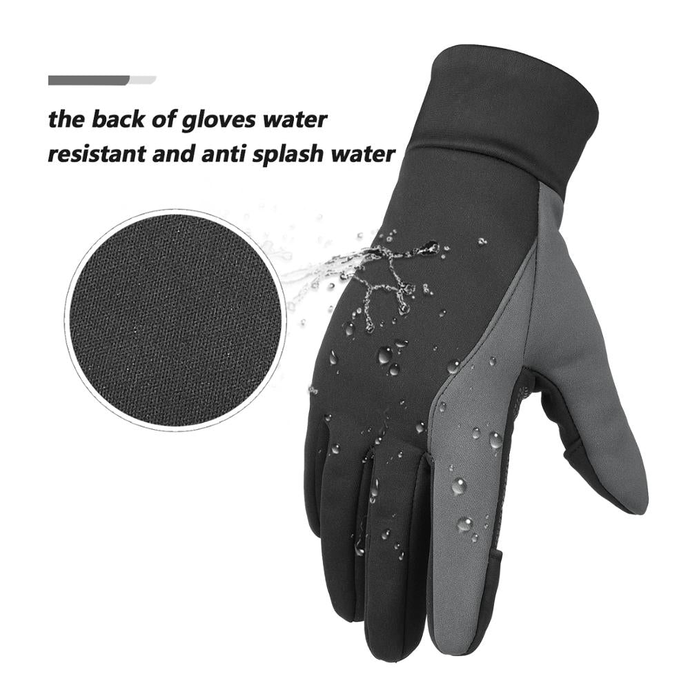 OZERO Winter Windproof Fishing Gloves | Touchscreen Cycling Gloves For Cold  Weather