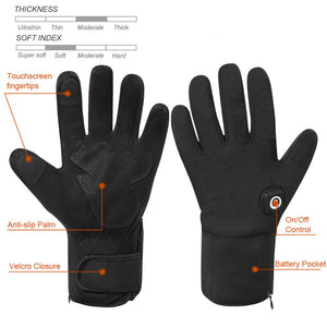 Moderate Thickness Battery Heated Gloves