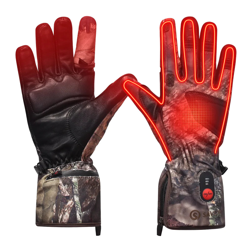 Upgraded】DUKUSEEK Electric Heated Camo Gloves Unisex for Hunting