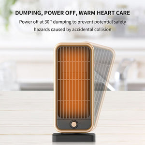 Space Heater for Indoor Use | 500W Fast Heating Ceramic Electric Heater with Thermostat