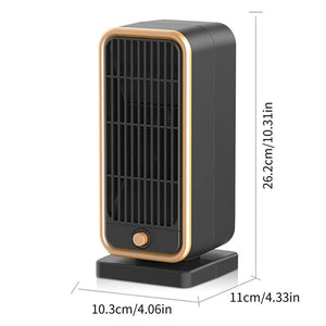 Space Heater for Indoor Use | 500W Fast Heating Ceramic Electric Heater with Thermostat
