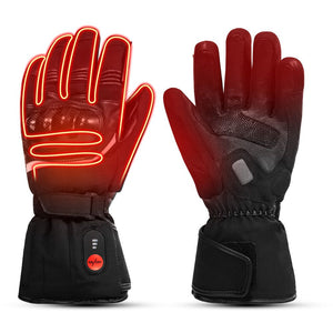 Leather Unisex Heated Motorcycle Gloves